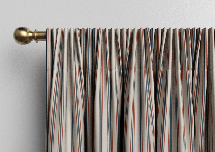 The British Stripe Co. Mary, Teignbridge No.2 - Made to Measure Curtains - Image 9